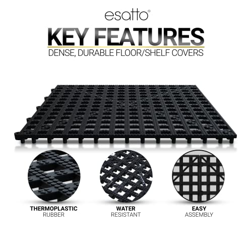 Esatto Interlocking Shelf Mats – for Spills, Clean Bars, Stain Protection, and an Anti-Slip Surface