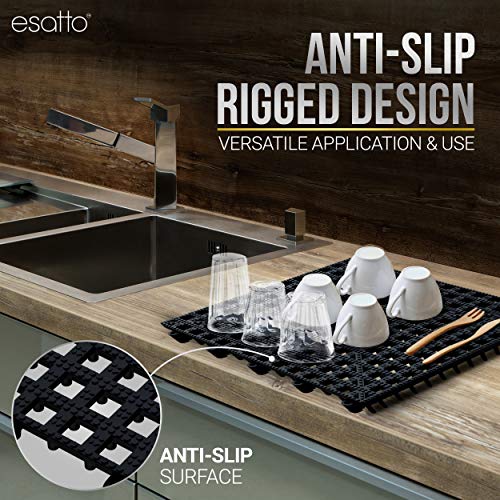 Esatto Interlocking Shelf Mats – for Spills, Clean Bars, Stain Protection, and an Anti-Slip Surface