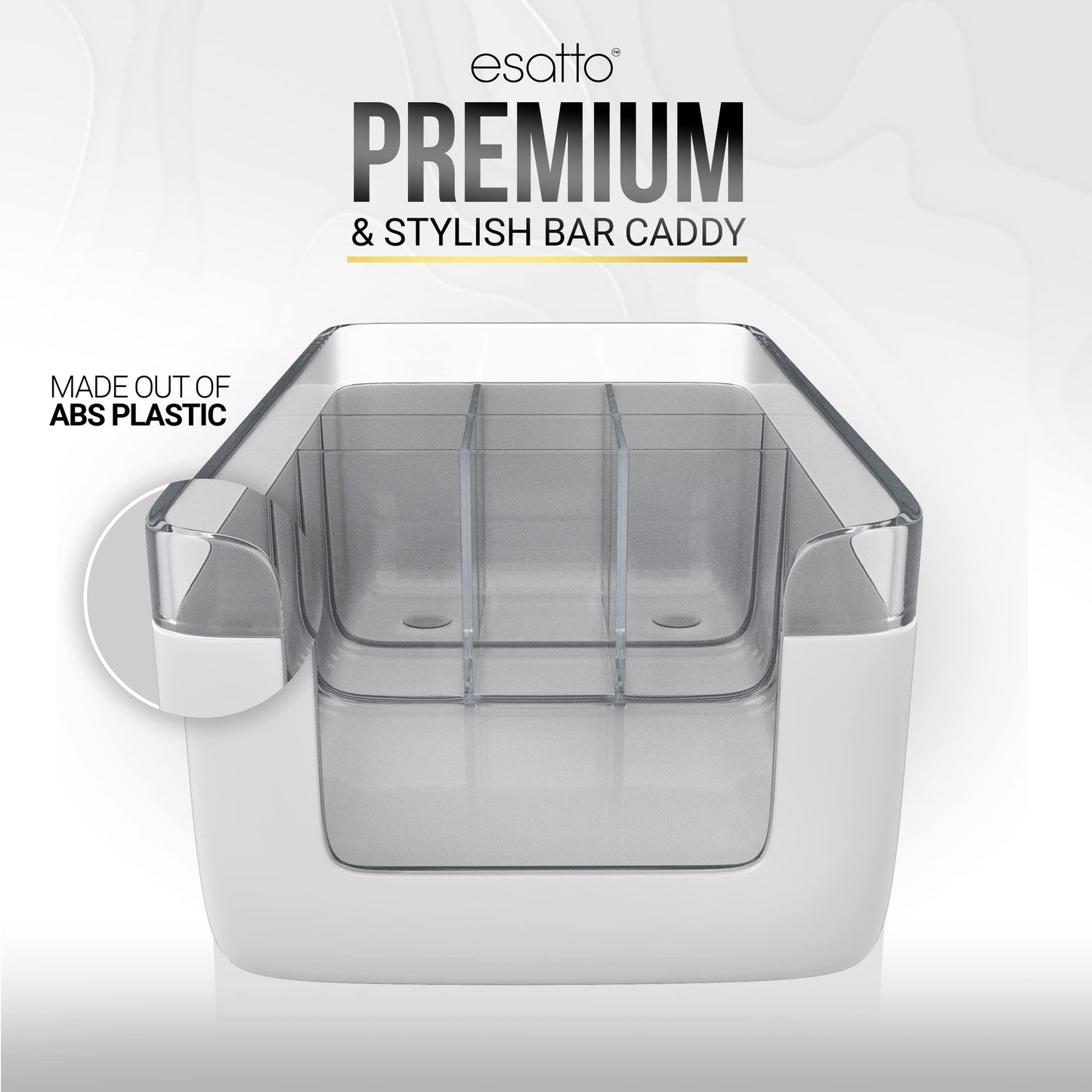 Esatto Bar Products Premium Bar Caddy, with Additional 12 Pourers and 12 Pourer Covers