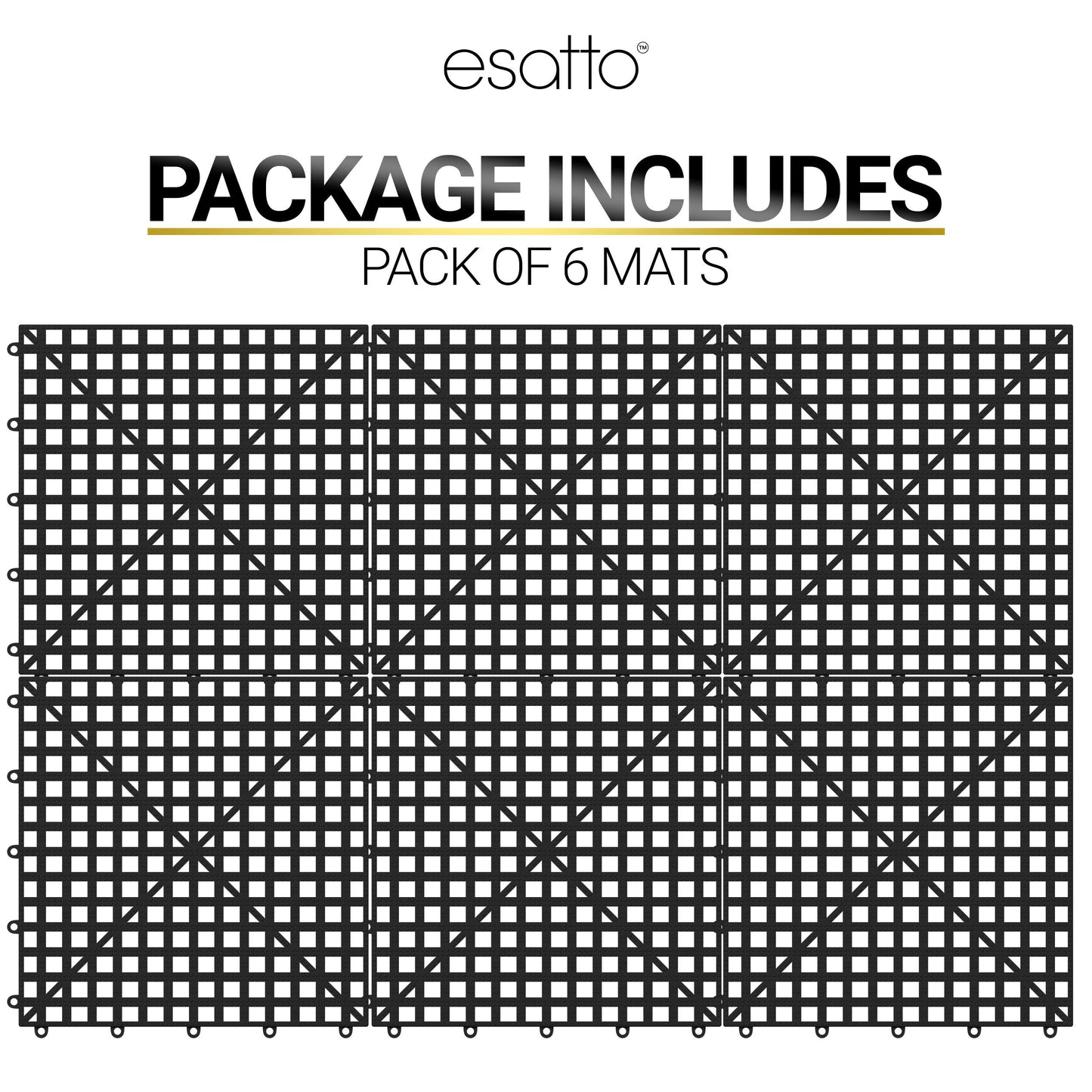 Esatto Interlocking Shelf Mats – for Spills, Clean Bars, Stain Protection, and an Anti-Slip Surface