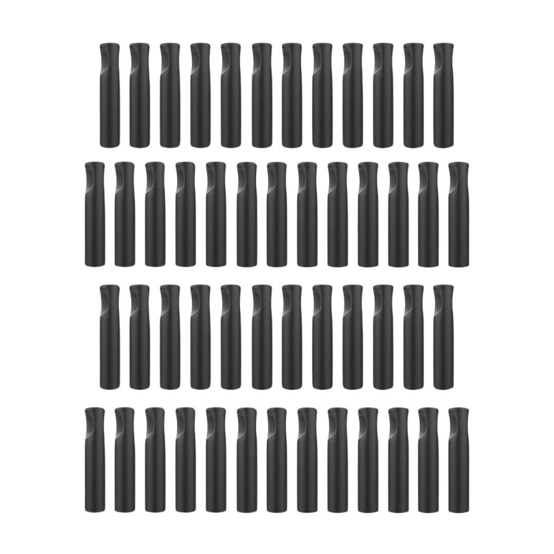 Esatto Rubber Dust Cap, Cap on Freeflow Pourer For Wine and Liquor Bottles and Oil Dispenser Spouts, Black Pour Spout Cover Rubber Caps, Box of (50)