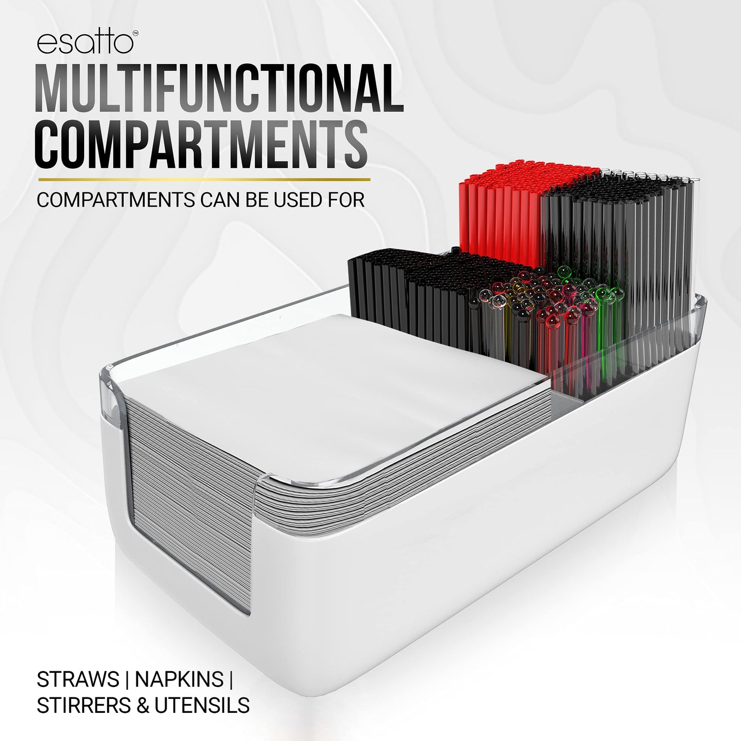 Esatto Bar Products Premium Bar Caddy, with Additional 12 Pourers and 12 Pourer Covers