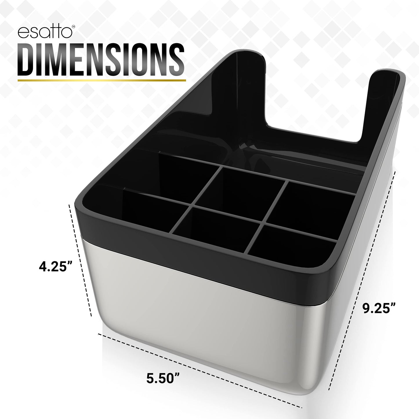 Esatto Bar Products Premium Bar Caddy, with Additional 12 Pourers and 12 Pourer Covers