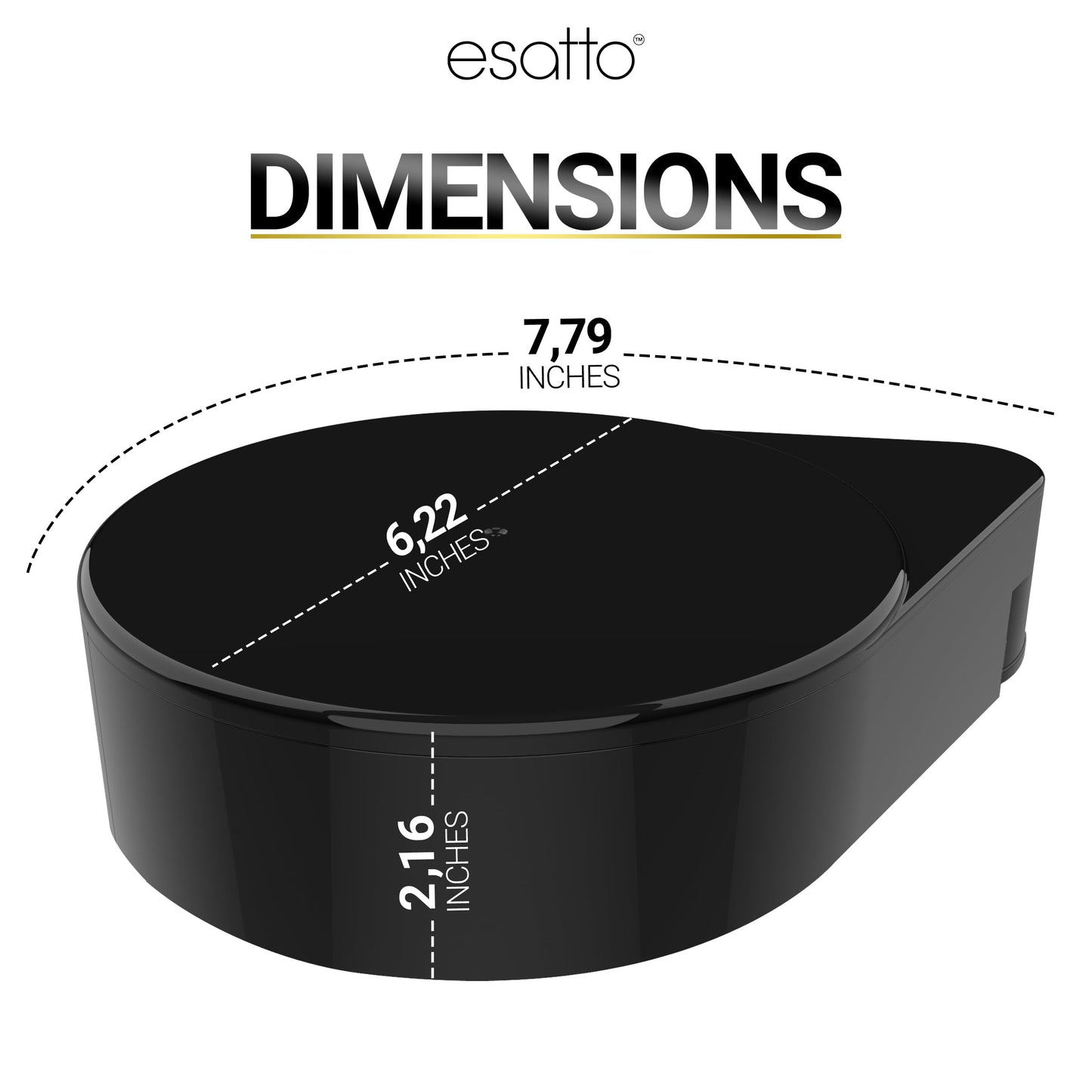 Esatto Glass Salt Rimmer 3 Tier for Margarita Tray and Cocktail, 2 Extra Spongeβs + 3 Pourers β Apply Salt, Sugar, and Lime Juice for Better Drinks and Efficient Drink Preparation