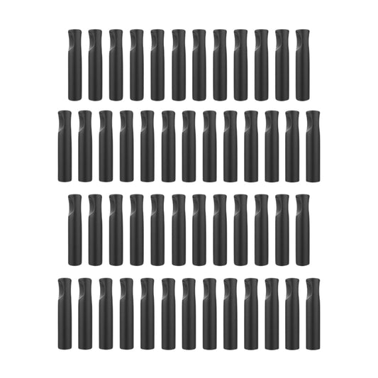 Esatto Rubber Dust Cap, Cap on Freeflow Pourer For Wine and Liquor Bottles and Oil Dispenser Spouts, Black Pour Spout Cover Rubber Caps, Box of (50)