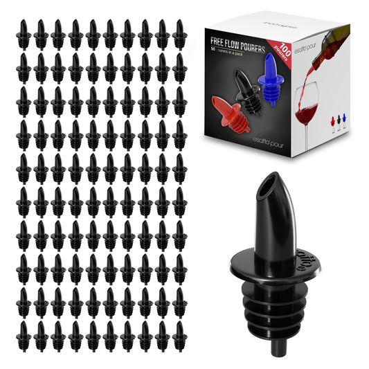 Esatto Pieces Plastic Bottle Pourer or Liquor Spout - Versatile Drink and Alcohol Pourer, Easy Install, Durable Bar Tool